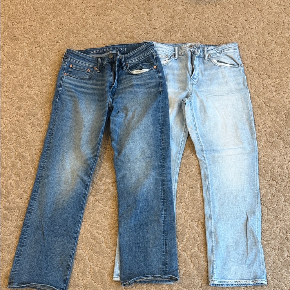 2 pair Men’s American Eagle bootcut Denim Jeans